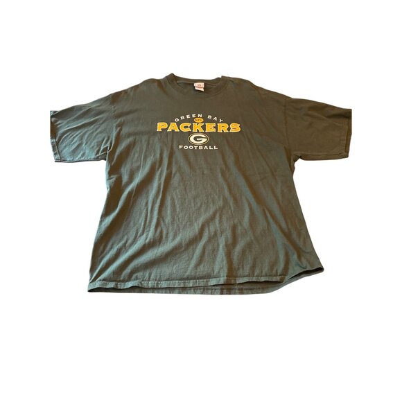 Green Bay Packers NFL 3X T-Shirt Dark Green Wisconson Cheese Head - Picture 1 of 5